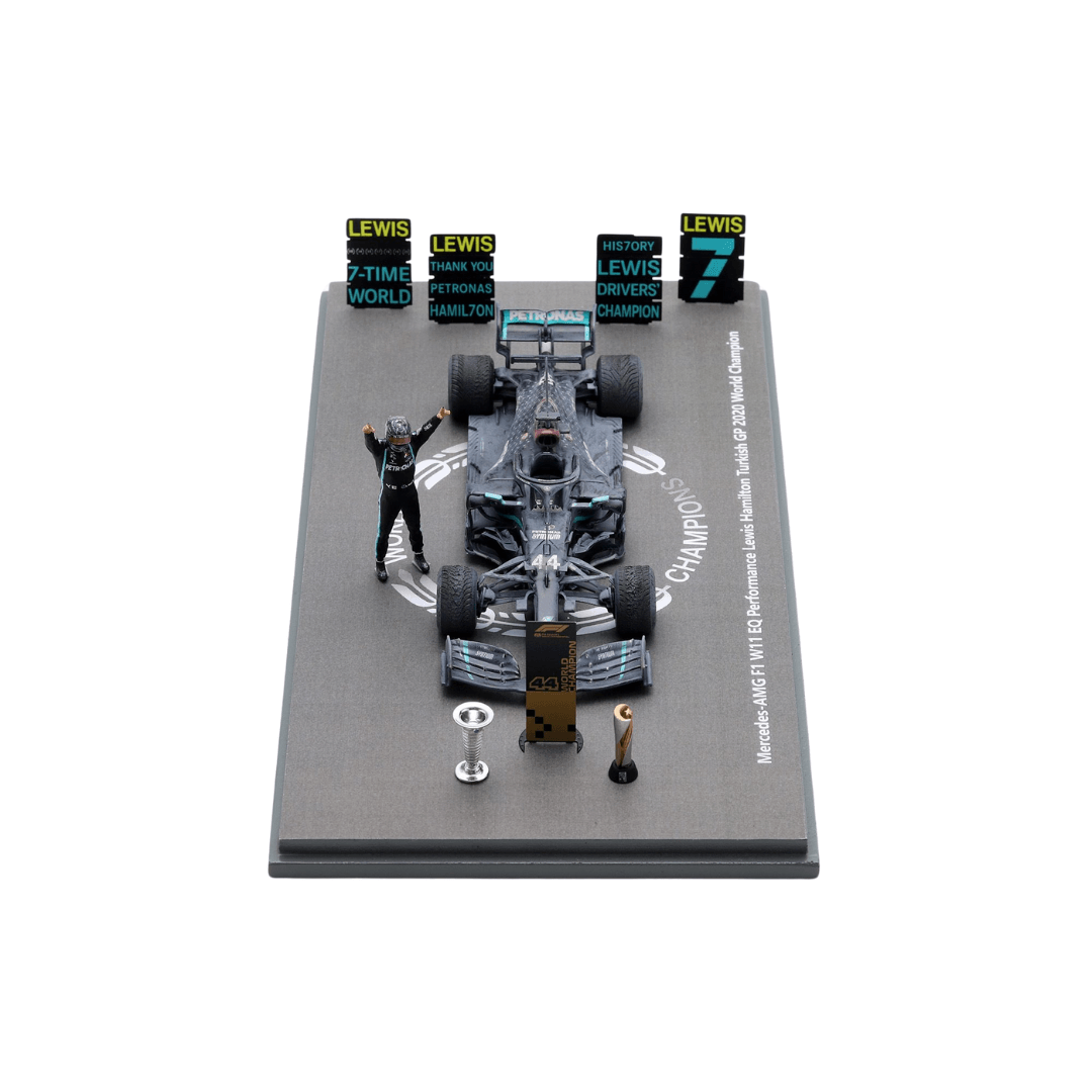 Lewis Hamilton Mercedes AMG W11 - Turkish GP 2020 Limited Edition Model Car with Figurine - Spark Model