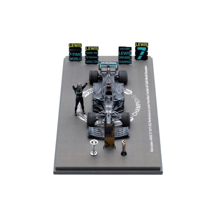 Lewis Hamilton Mercedes AMG W11 - Turkish GP 2020 Limited Edition Model Car with Figurine - Spark Model
