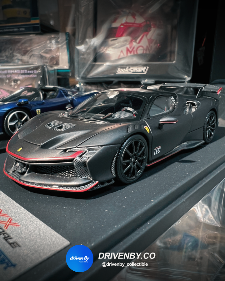 Ferrari SF90 XX Stradale Matt Bl/Shiny BI Roof  - 1:43 Looksmart Model Car