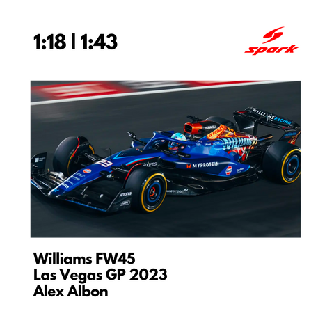 Williams FW45 Mercedes F1 16° GP Las Vegas 2023 - scale 1/43rd 2023 FORMULA 1 Motorsports Williams FW45 Mercedes F1 16° GP Las Vegas 2023 - scale 1/43rd 2023 FORMULA 1 Motorsports