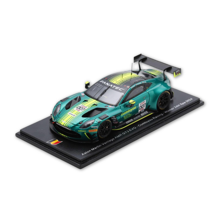 Aston Martin Vantage AMR GT3 EVO No.007 Comtoyou Racing Winner 24H Spa 2024 - Spark Model Car