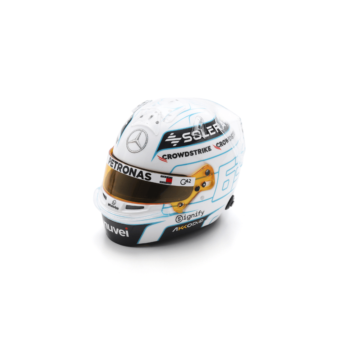 George Russell Helmet Mercedes AMG F1 Qatar GP 2024 Special Helmet