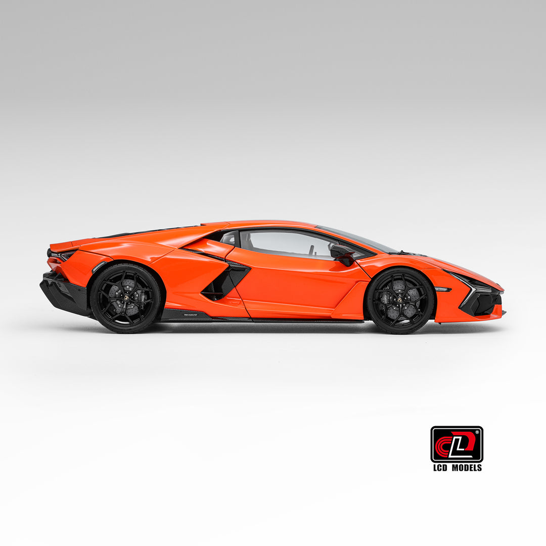 Lamborghini Revuelto Arancio Apodis Orange Diecast LCD 1:18 Model Car