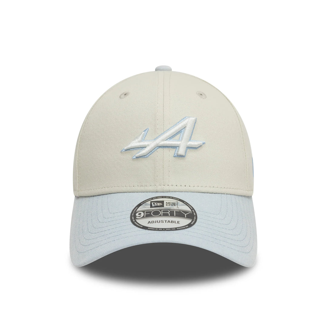 Alpine F1 Team Acid Wash 9Forty Cap - Chrome White/Pastel Blue
