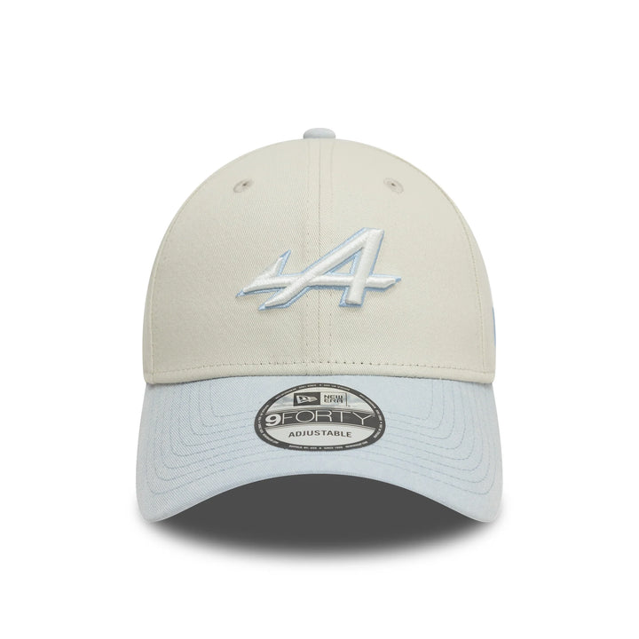 Alpine F1 Team Acid Wash 9Forty Cap - Chrome White/Pastel Blue