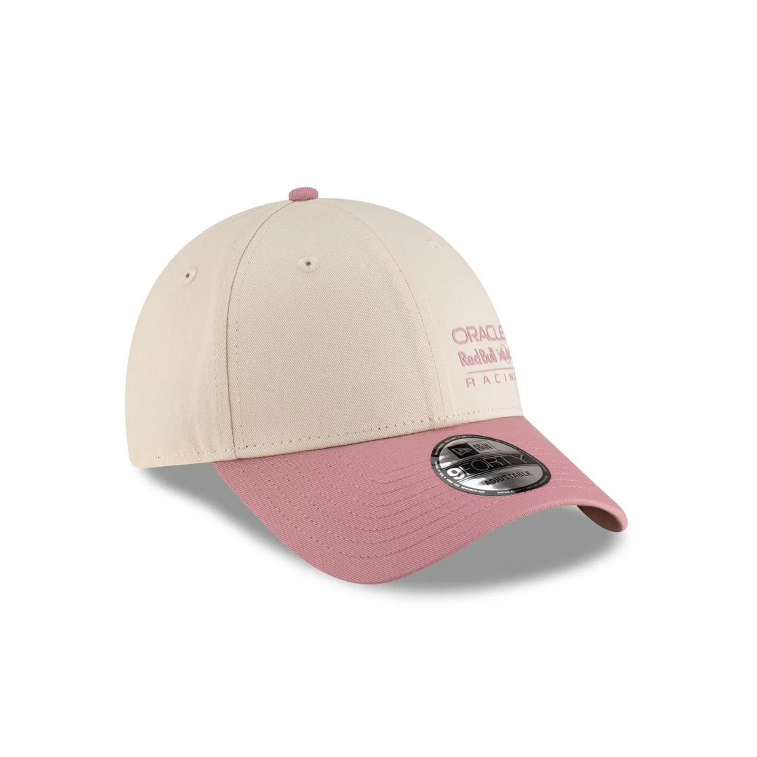 Red Bull Racing New Era Team Collection '25 Contrast 9Forty Cap - Light Cream/Pink