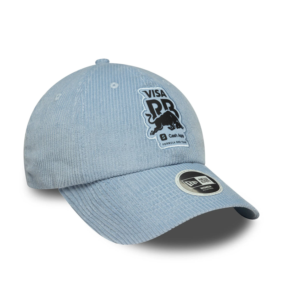 Visa Cash App Racing Bulls Womens Pastel Blue Cord Pony Tail Cap