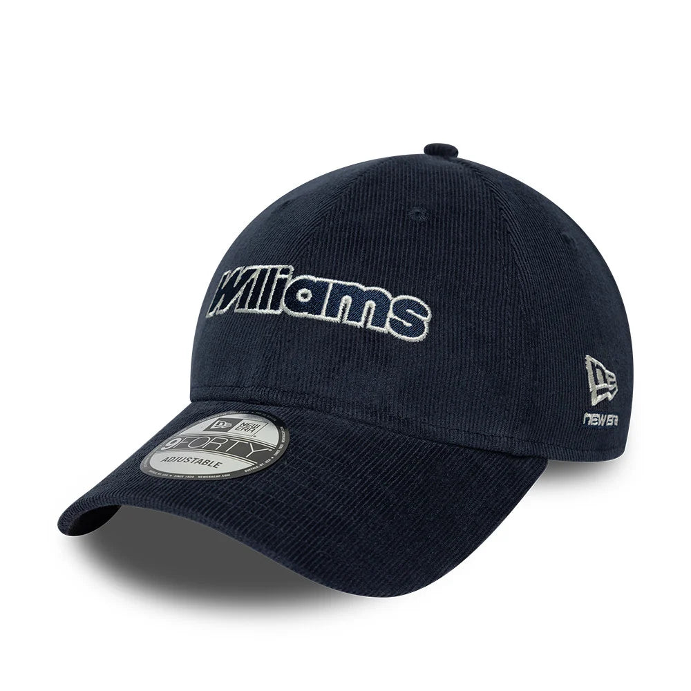 Williams F1 Cord 9Forty Cap Adults Navy