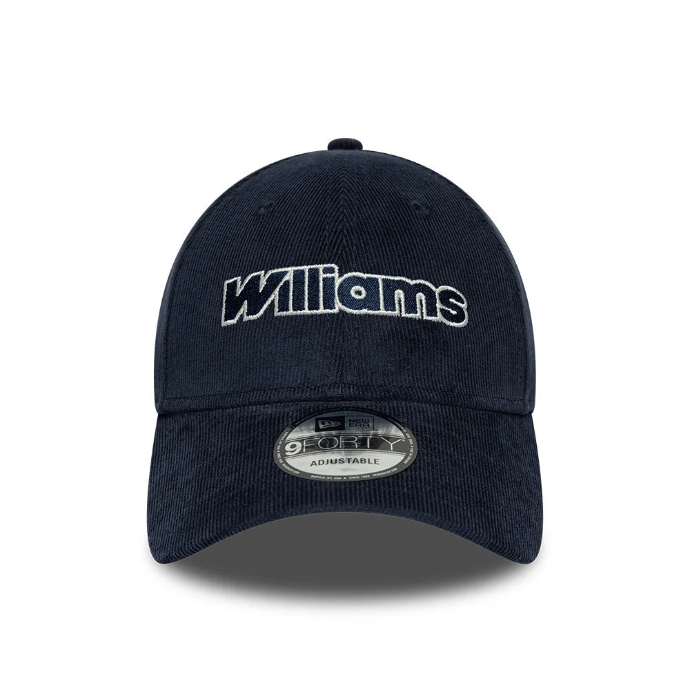 Williams F1 Cord 9Forty Cap Adults Navy