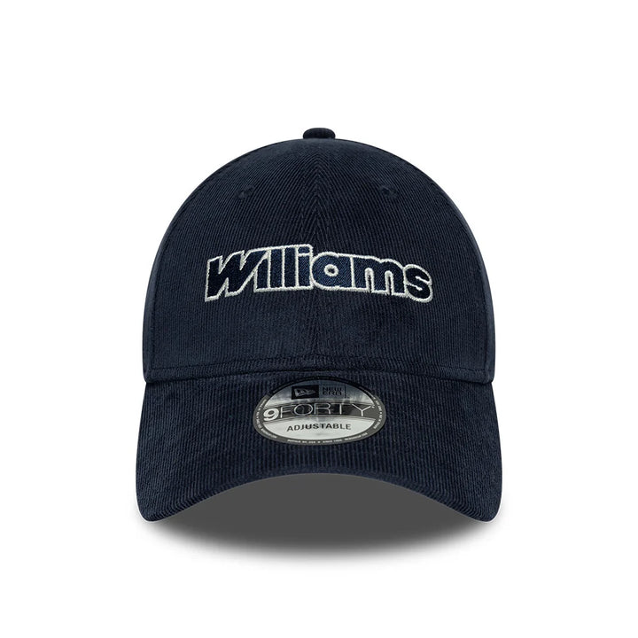 Williams F1 Cord 9Forty Cap Adults Navy