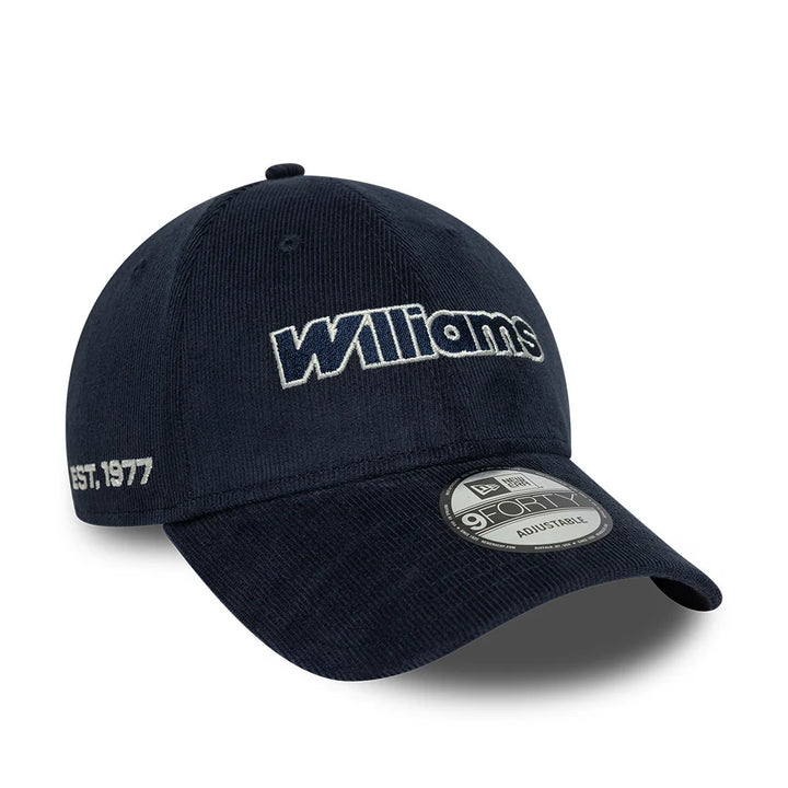 Williams F1 Cord 9Forty Cap Adults Navy