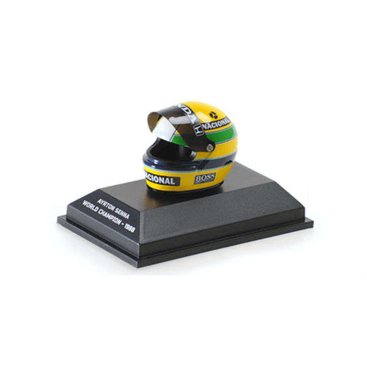 Ayrton Senna F1 World Champion 1988 Model Helmet - Minichamps 1:8 Model Helmet