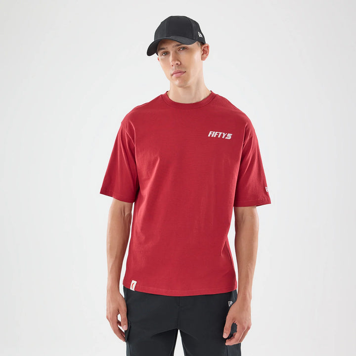 Carlos Sainz Team Fifty5 Madrid Oversized Tee Adults - Red