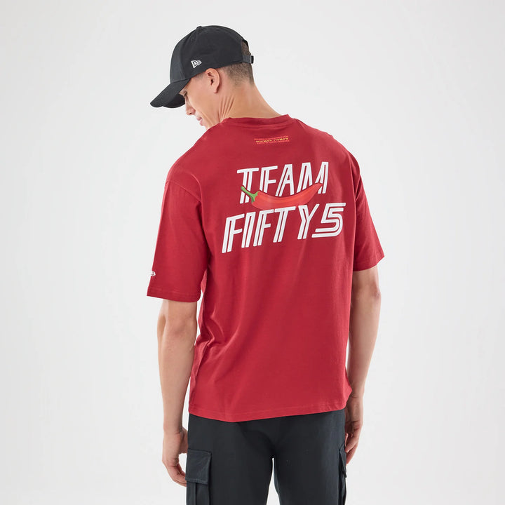 Carlos Sainz Team Fifty5 Madrid Oversized Tee Adults - Red
