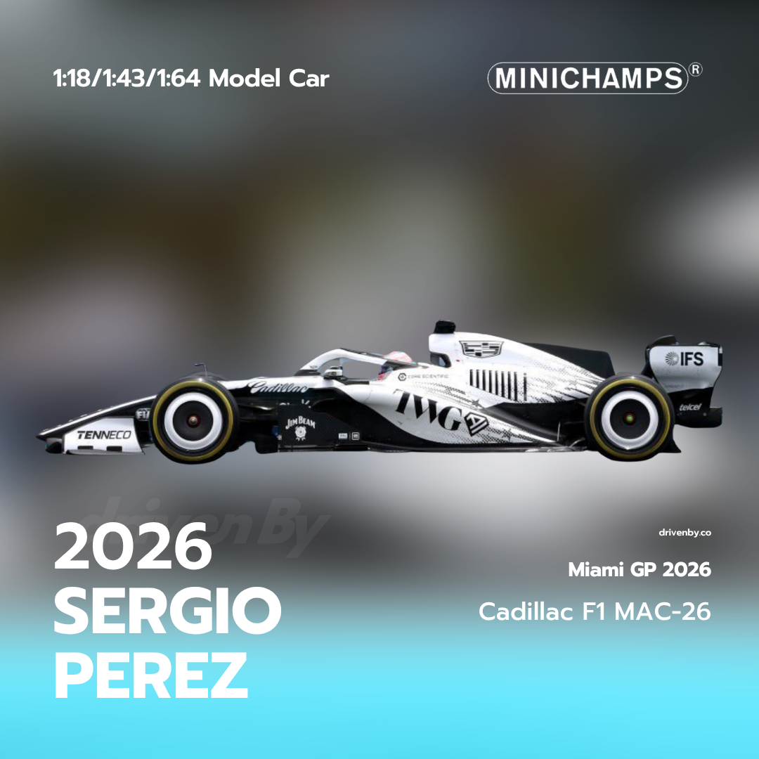 Sergio Pérez Cadillac Formula 1 Team MAC-26 Miami GP 2026 - Minichamps Model Car