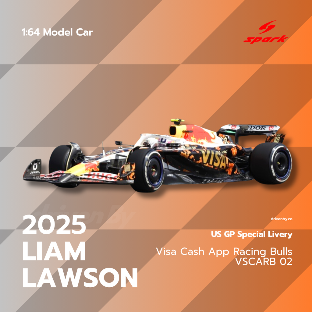 Scale 1:64 Liam Lawson US GP 2025 Racing Bulls VCARB 02 Special