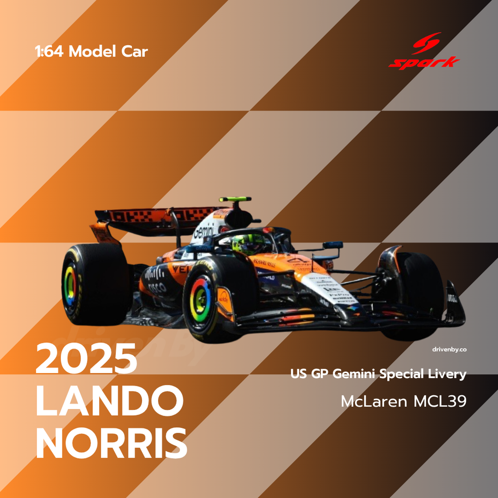 Scale 1:64 Lando Norris US GP 2025 McLaren MCL39 Special Livery