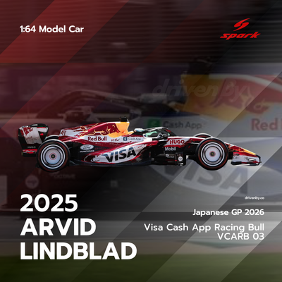 Scale 1:64 Arvid Lindblad Japanese GP 2026 Visa Cash App Racing Bulls F1 Team VCARB 03 - Spark 1:64 Model Car