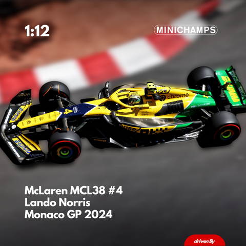 McLaren MCL38 #4 Lando Norris Monaco GP 2024 - Minichamps 1:12 Model Car