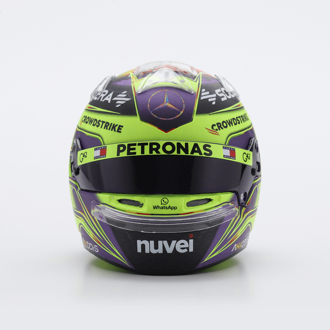 Lewis Hamilton - Mercedes AMG F1 Spanish GP 2024 LOVE Helmet Special Edition - 1/5 Proportion Spark Mini Helmet
