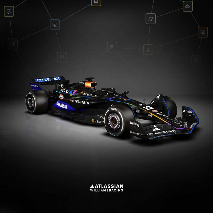 Carlos Sainz Las Vegas GP 2025 Williams Racing FW47 Special Livery Model Car - Spark Model