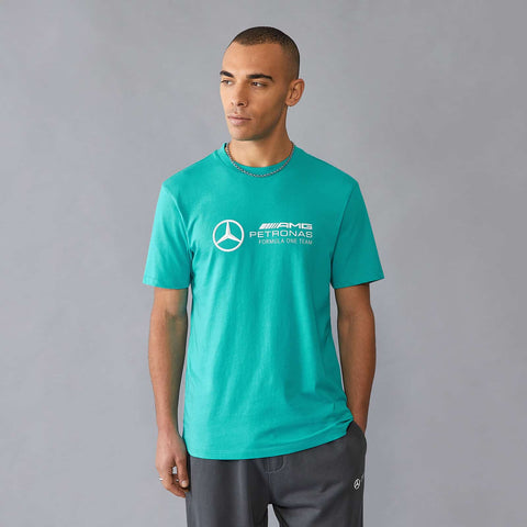 Mercedes-AMG Petronas – 2024 Large Logo T-Shirt (Teal)