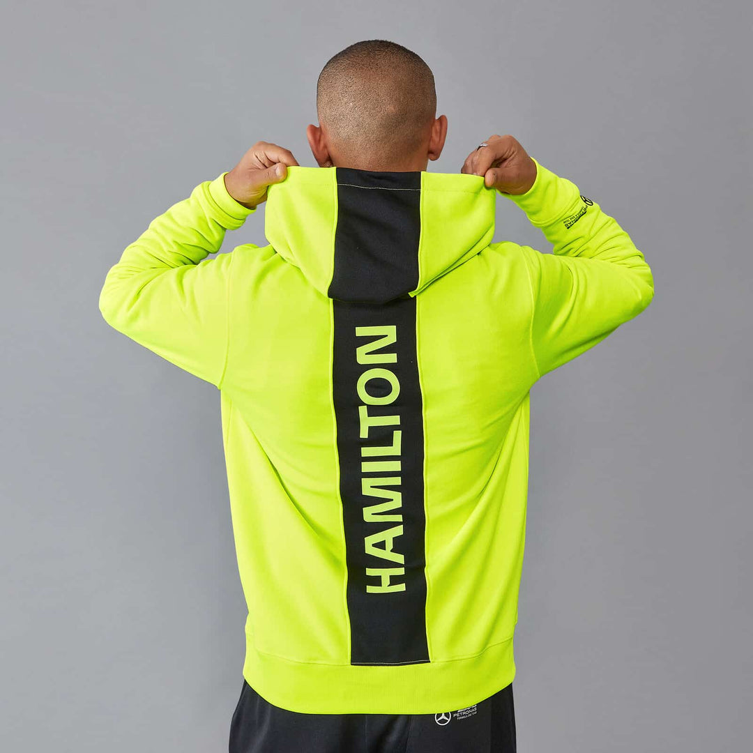 Mercedes-AMG Petronas – 2024 Lewis Hamilton Hoodie - Neon Yellow