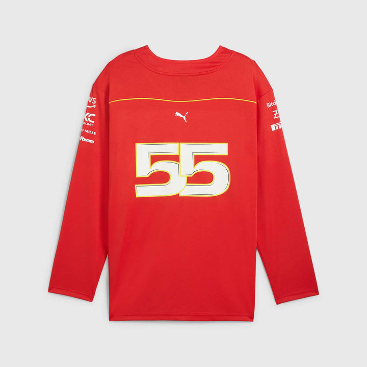 Scuderia Ferrari 2024 Carlos Sainz Canadian GP Ice Hockey Jersey