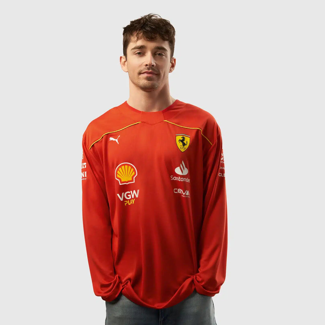 Scuderia Ferrari 2024 Charles Leclerc Canadian GP Ice Hockey Jersey