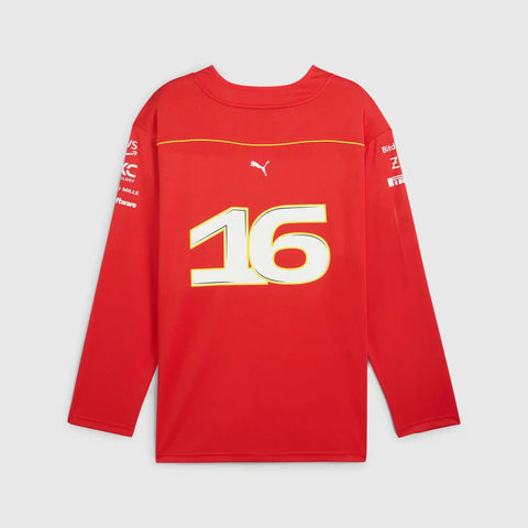 Scuderia Ferrari 2024 Charles Leclerc Canadian GP Ice Hockey Jersey