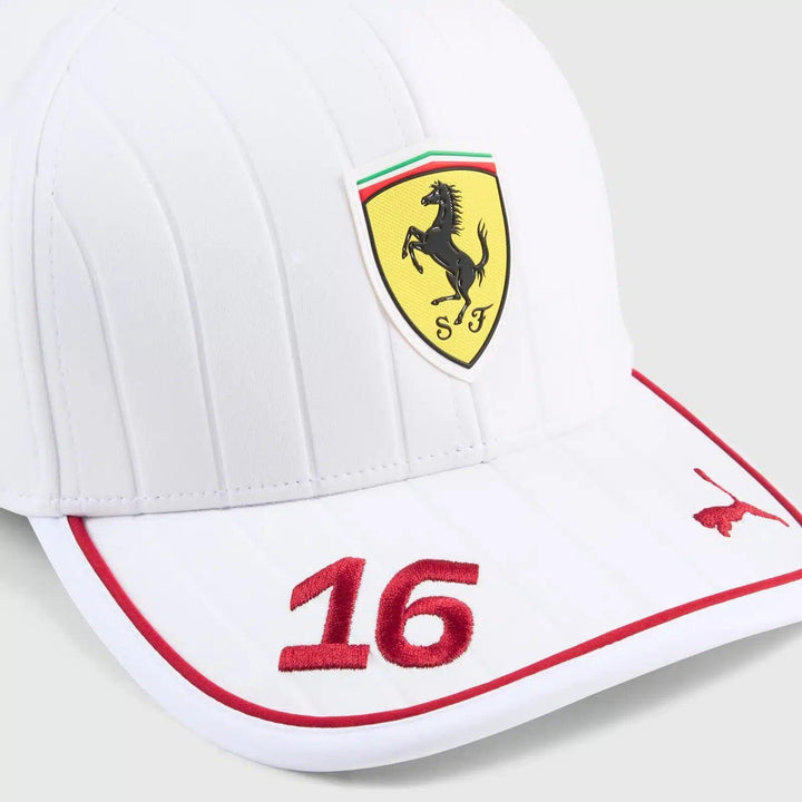 Scuderia Ferrari – 2025 Miami GP Charles Leclerc Driver Cap (White)