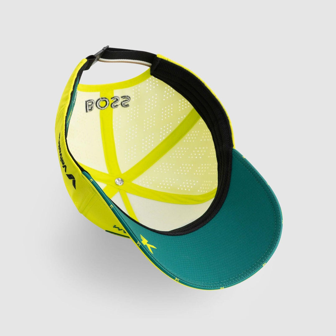 Aston Martin F1 Team 2025 Fernando Alonso Driver Cap Lime