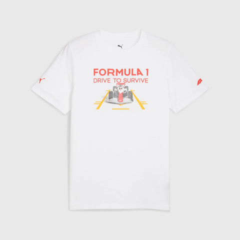 F1 Collection PUMA F1® Drive to survive Relaxed Graphic T-shirt - White