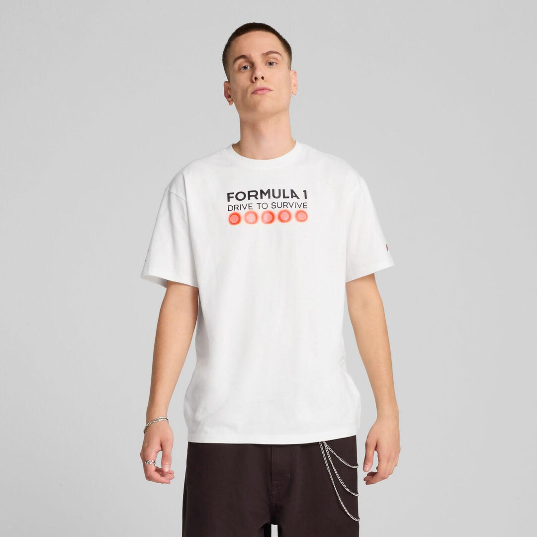 F1 Collection PUMA F1® Drive to survive Relaxed Graphic T-shirt - White