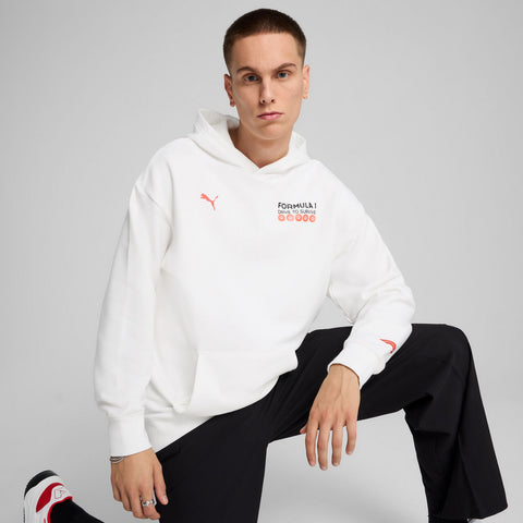 F1 Collection PUMA F1® Drive to survive Relaxed Hoodie - White