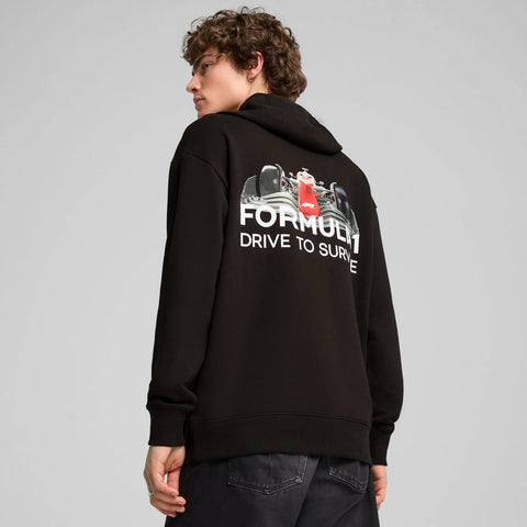 F1 Collection PUMA F1® Drive to survive Relaxed Hoodie - Black