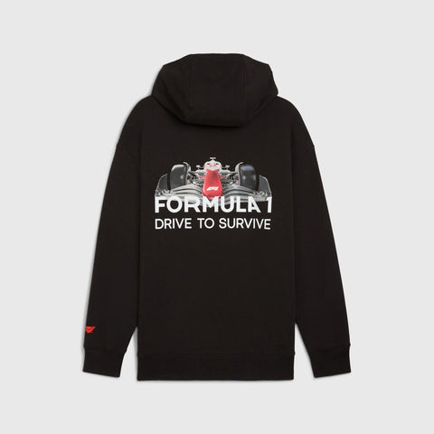 F1 Collection PUMA F1® Drive to survive Relaxed Hoodie - Black