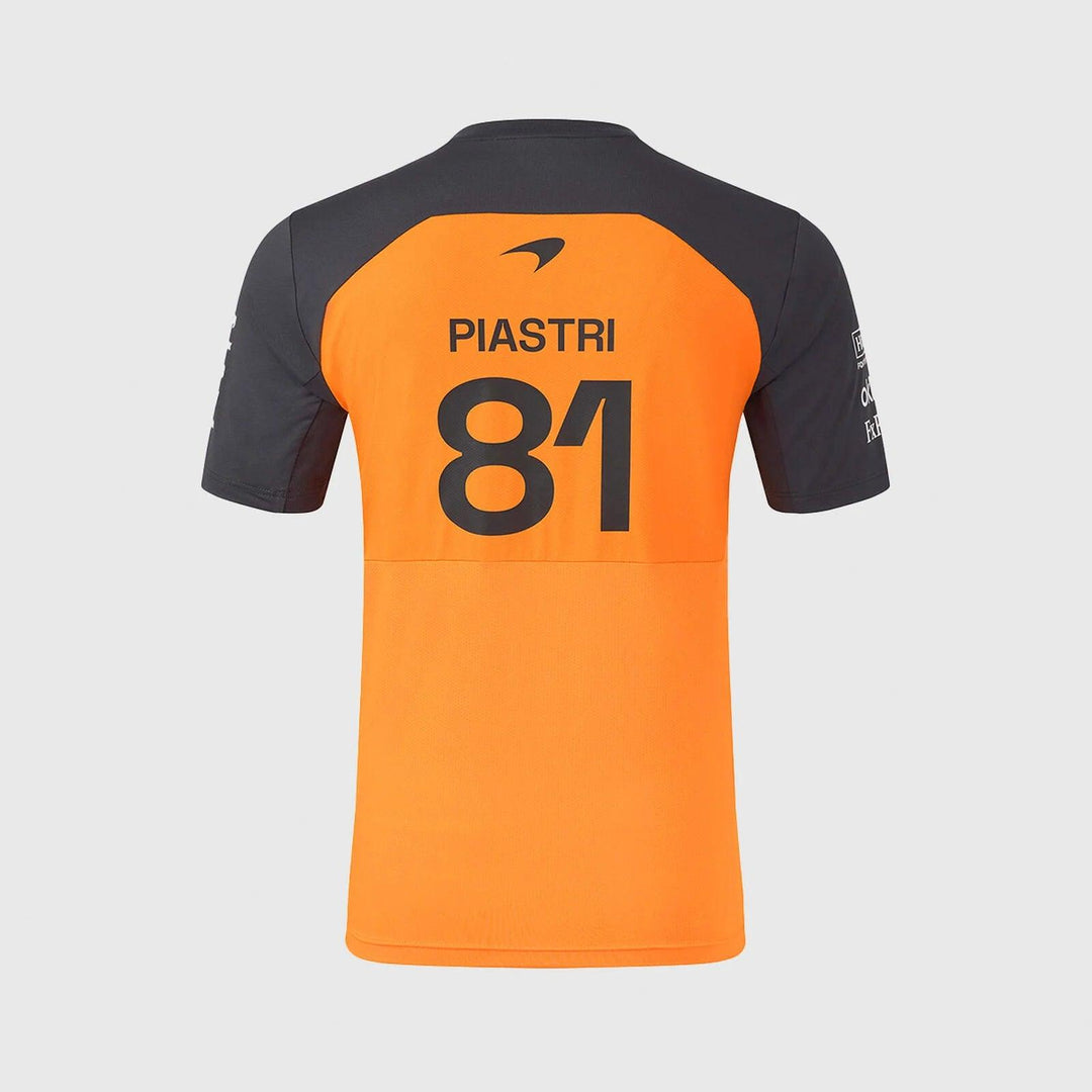 Mclaren F1 Team 2025 Oscar Piastri Driver T-Shirt Orange