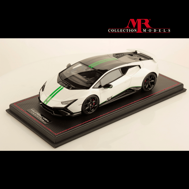 Lamborghini Huracan Tecnica 60th anniversary Bianco Asopo Shiny 1:18 Model Car -  MR Collection