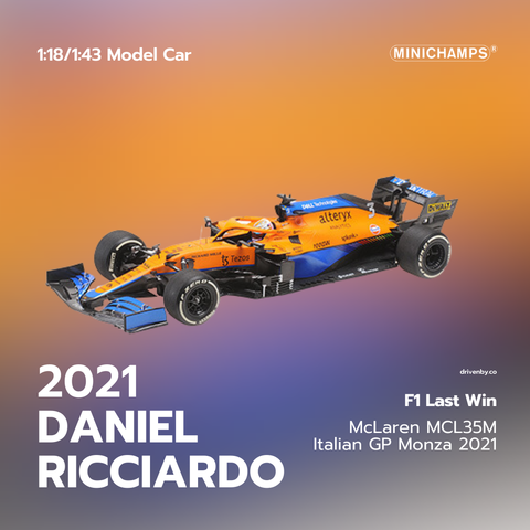 Daniel Ricciardo Italy GP Monza 2021 McLaren F1 MCL35M Model Car - Minichamps