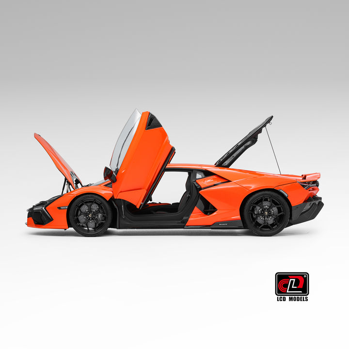Lamborghini Revuelto Arancio Apodis Orange Diecast LCD 1:18 Model Car