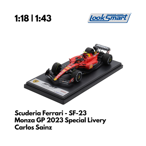 Scuderia Ferrari SF-23 Monza Italian GP 2023 Special Livery Looksmart F1 Model Car