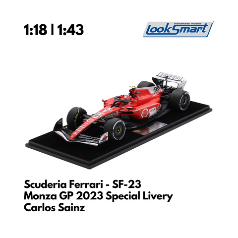 Scuderia Ferrari - SF-23 Las Vegas GP 2023 Special Livery - Charles Leclerc & Carlos Sainz - Looksmart F1 Model Car