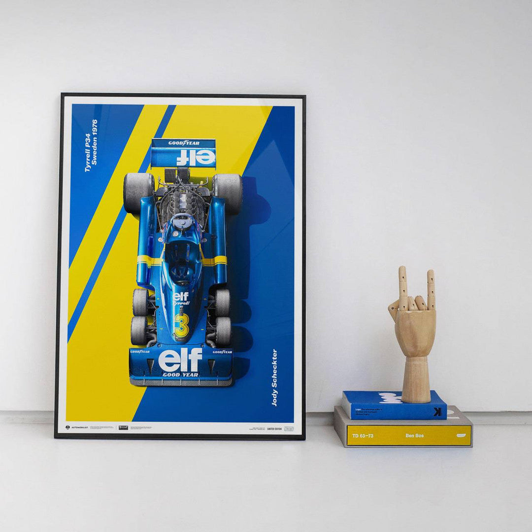 Tyrrell P34 1976 Jody Scheckter Swedish Grand Prix Tyrrell Automobilist Poster
