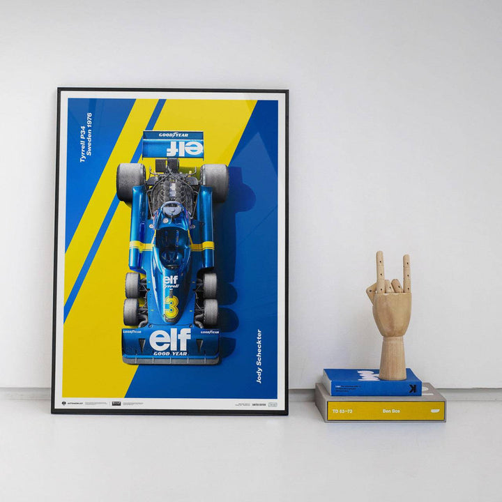 Tyrrell P34 1976 Jody Scheckter Swedish Grand Prix Tyrrell Automobilist Poster