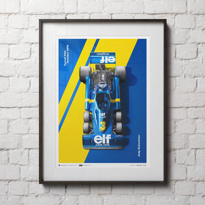 Tyrrell P34 1976 Jody Scheckter Swedish Grand Prix Tyrrell Automobilist Poster