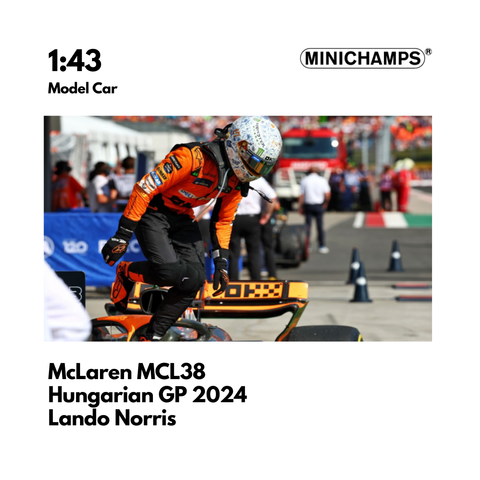 Lando Norris McLaren MCL38 - Hungarian GP 2024 Model Car - Minichamps