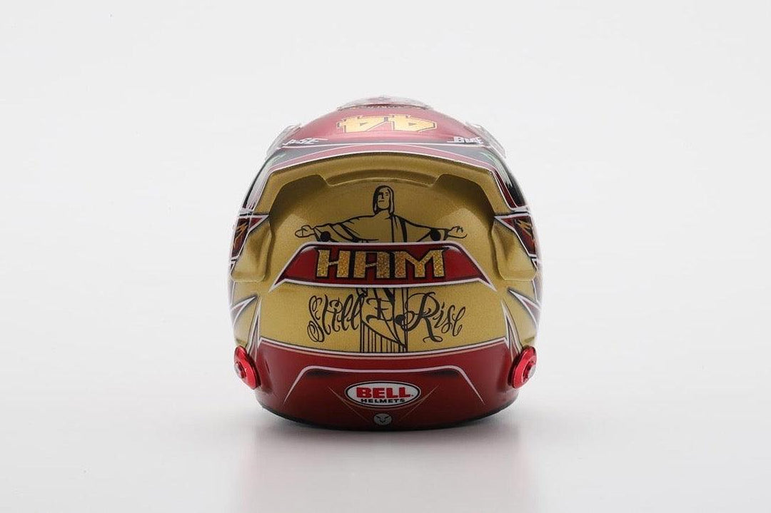 Lewis Hamilton - Mercedes AMG F1 Abu Dhabi 2019 Helmet Special Edition 6x World Champion - 1/5 Proportion Spark Mini Helmet