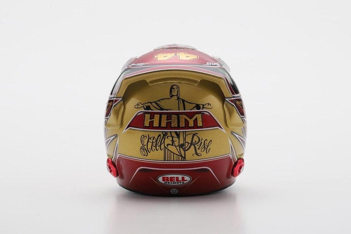 Lewis Hamilton - Mercedes AMG F1 Abu Dhabi 2019 Helmet Special Edition 6x World Champion - 1/5 Proportion Spark Mini Helmet