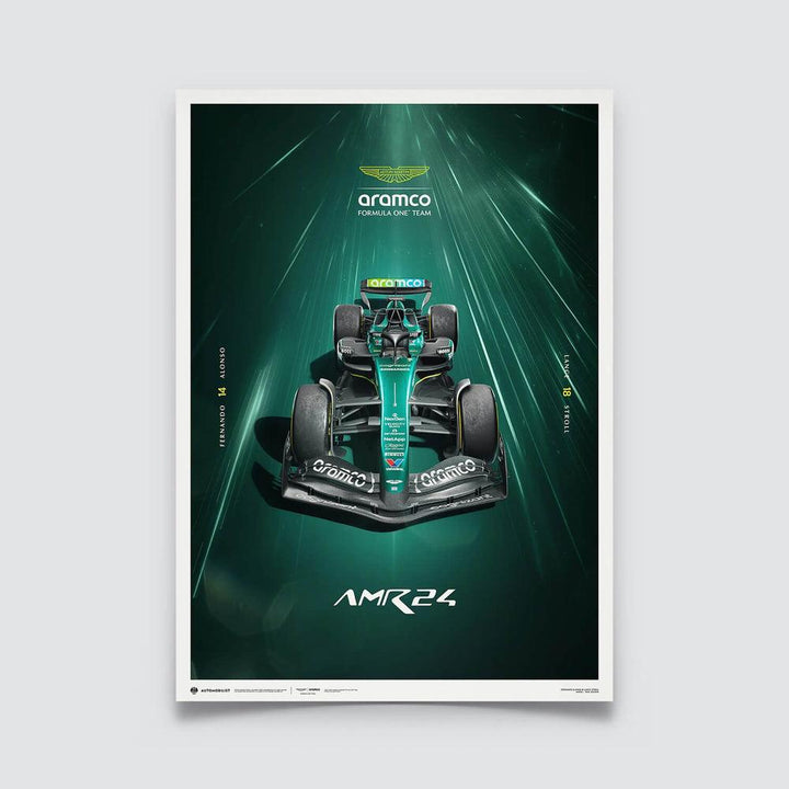 Aston Martin Aramco Formula One® Team - AMR24 - Hyper-Focus - 2024 Poster